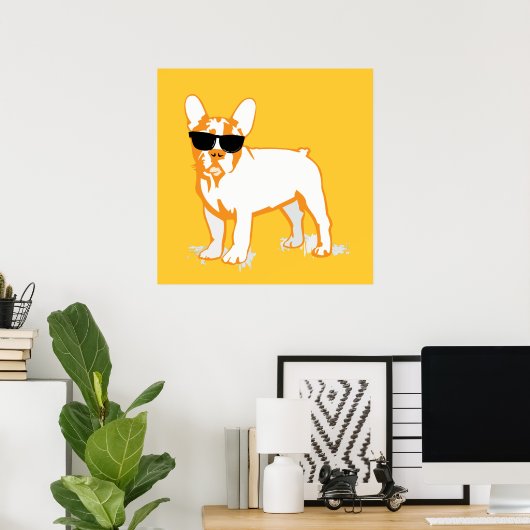 Affiche Frenchie (Bureau à domicile)