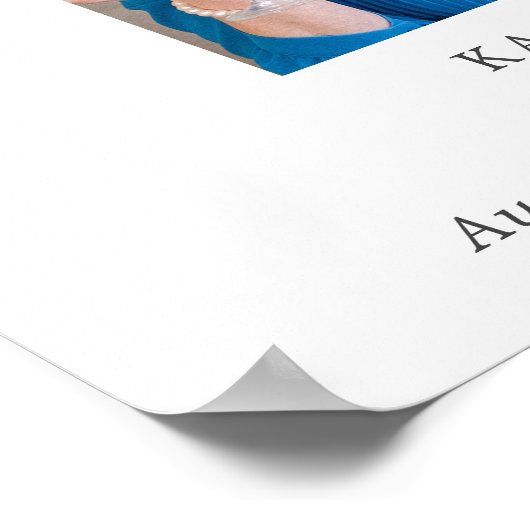 Affiche funéraire d'hydrangea pour célébration de (Coin)