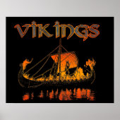 Affiche funéraire viking (Devant)