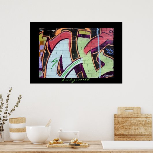 affiche funky (Cuisine)