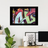 affiche funky (Bureau à domicile)