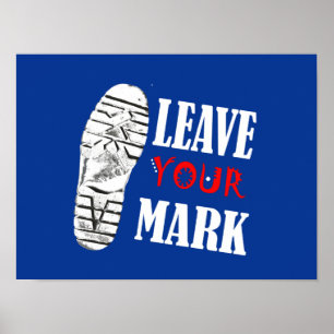 Affiche funky A3 Leave Your Mark