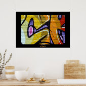 affiche funky graffiti (Cuisine)