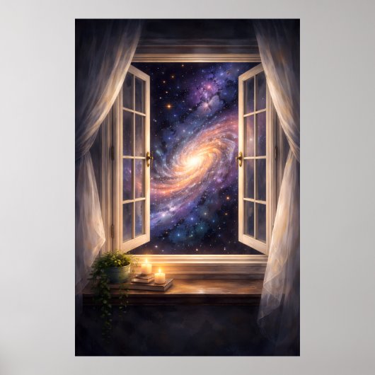 Affiche Galaxie Fenêtre (Devant)