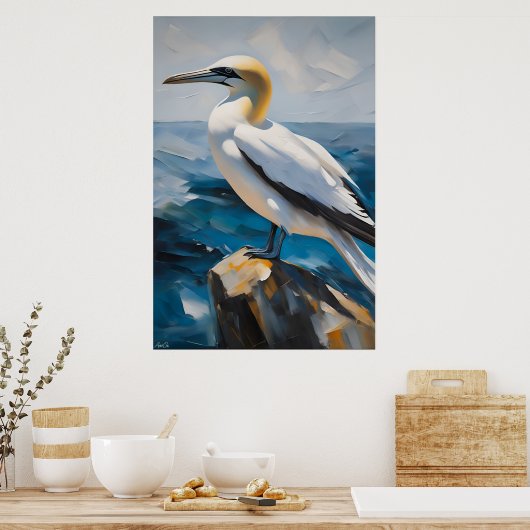Affiche | Gannet | Style de peinture (Cuisine)