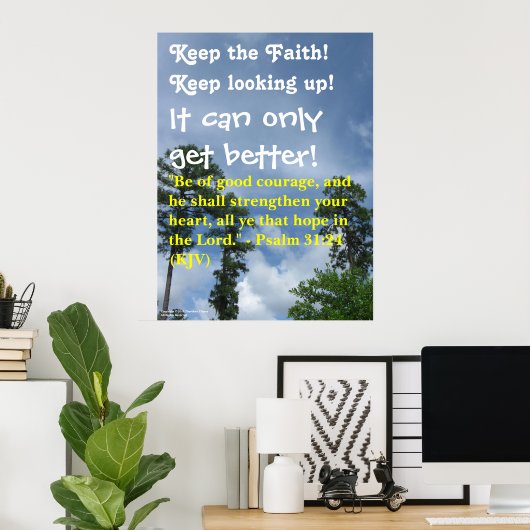 Affiche "Garde la foi !" (Bureau à domicile)