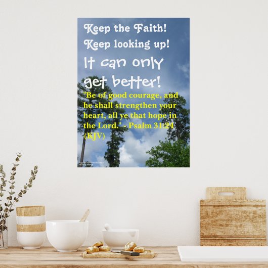 Affiche "Garde la foi !" (Cuisine)