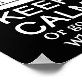 Affiche "Gardez le calme ou noix" (Coin)