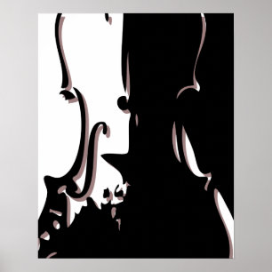 Affiche géante du violon 16x20