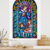 Affiche géante Peace on Earth vitrail (Cuisine)