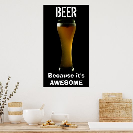 Affiche géniale de bière (Cuisine)
