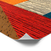 Affiche géométrique abstraite colorée de Shih Tzu (Coin)