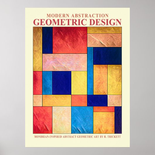 Affiche Géométrique Abstraite n° 2 (Devant)