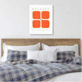 Affiche géométrique Bauhaus orange impression rétr (Insitu(Chambre))