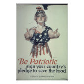 Affiche Glacée Soyez Patriote (Devant)