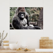 AFFICHE GLOSS SUR TOILE CANVAS PREMIUM GORILLA 36 (Cuisine)