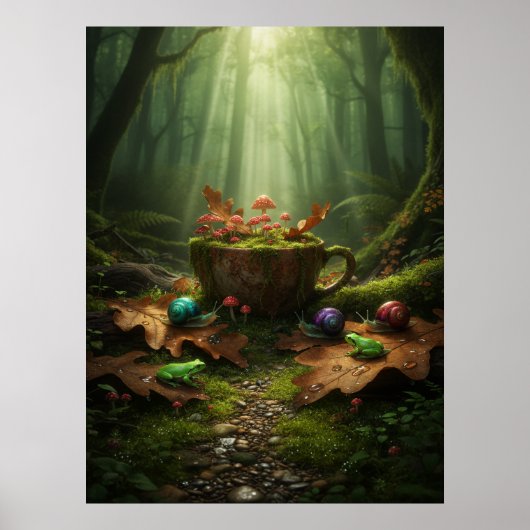 Affiche Goblincore Sérénité Décomposée (Devant)