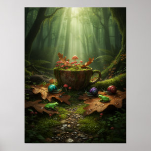 Affiche Goblincore Sérénité Dégradée