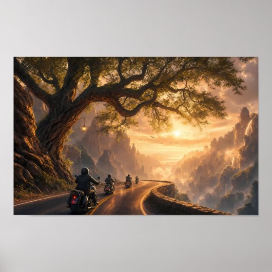 Affiche Golden Road Through the Dawn Valley (Devant)