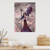 Affiche gothique de fée vampire Cœur d'automne (Cuisine)