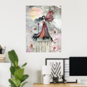 Affiche gothique féerique des vents d'automne (Bureau à domicile)