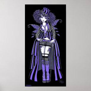 Affiche gothique pourpre de fée de couture de