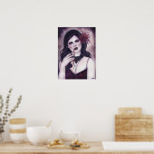 Affiche gothique vampire hantée par Renee Lavoie (Cuisine)