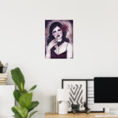 Affiche gothique vampire hantée par Renee Lavoie (Bureau à domicile)