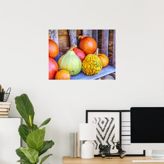 Affiche Gourds d'automne (Bureau à domicile)