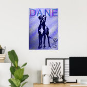 Affiche Grand Danois (Bureau à domicile)