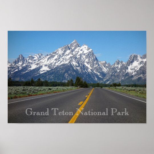 Affiche grande de parc national de Teton Poster