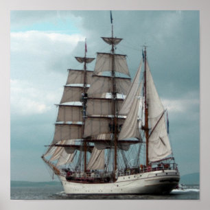 Affiche grande magnifique de bateau