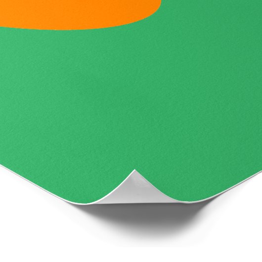 Affiche graphique de citrouille, Art mural de cham (Coin)