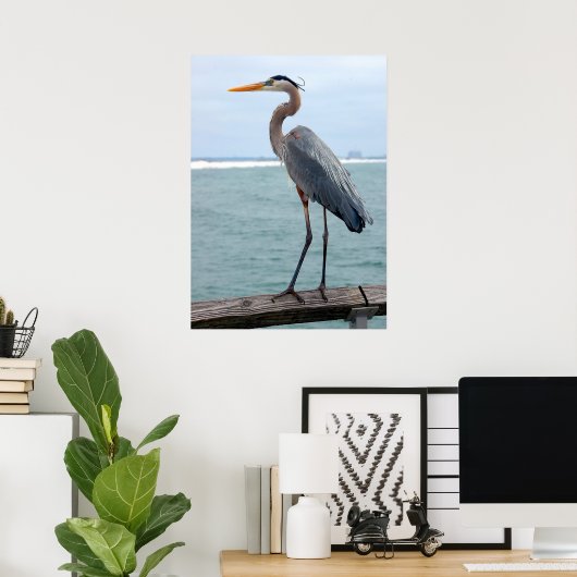 Affiche Great Blue Heron (Bureau à domicile)