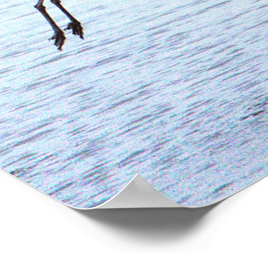 Affiche Great Blue Heron Landing (Coin)