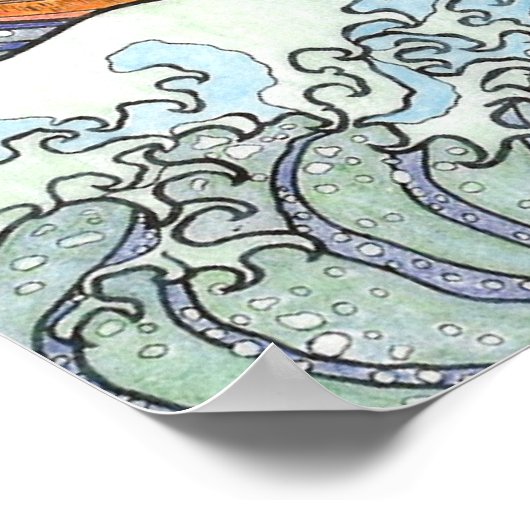 Affiche Great Wave (Coin)