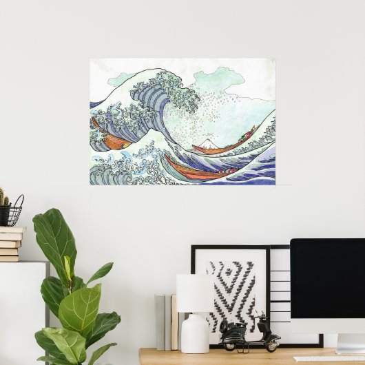 Affiche Great Wave (Bureau à domicile)