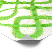 Affiche GREEN CELTIC KNOT (Coin)