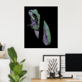 Affiche Grenouille arboricole (Bureau à domicile)