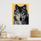 Affiche Grey Wolf Imprimer (Cuisine)