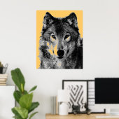 Affiche Grey Wolf Imprimer (Bureau à domicile)