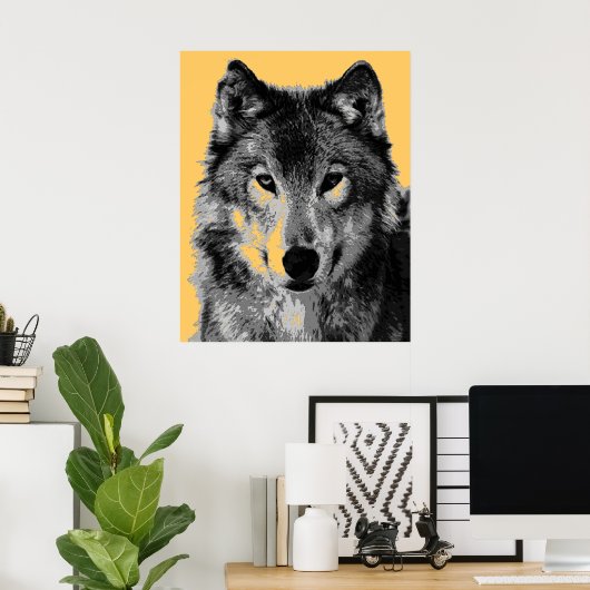 Affiche Grey Wolf Imprimer (Bureau à domicile)