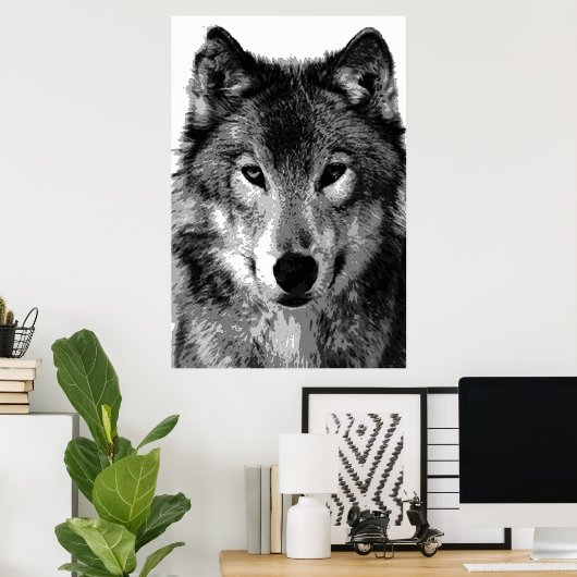 Affiche Grey Wolf Imprimer (Bureau à domicile)