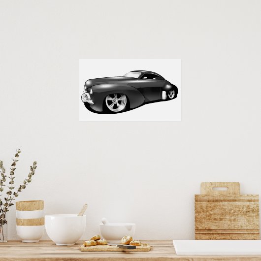 affiche gris hotrod (Cuisine)