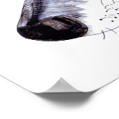 Affiche grisonnante de lurcher (Coin)