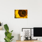 Affiche - Gros plan tournesol (Bureau à domicile)