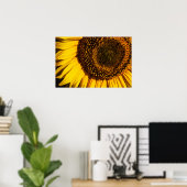 Affiche - Gros plan tournesol (Bureau à domicile)