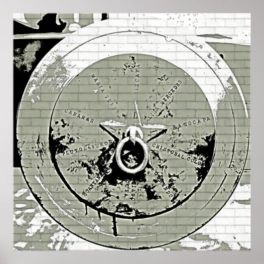 Affiche grunge Vintage Cannon (Devant)