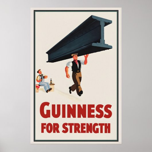 Affiche Guinness For Strength  John Gilroy (Devant)