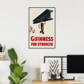 Affiche Guinness For Strength  John Gilroy (Bureau à domicile)